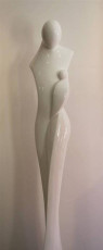 Femme à l'enfant XL blanche