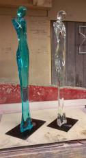 Sara cristal et turquoise translucide