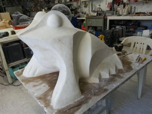 Grenouille XL plâtre original septembre 2013 (122)