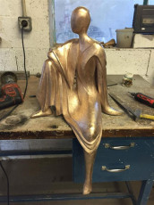 Camille bronze apres cisellage