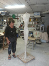 Femme à l'enfant XL plâtre original (107)