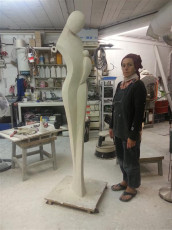 Femme à l'enfant XL plâtre original (113)