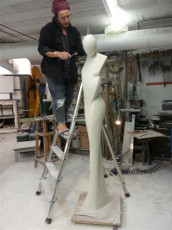 Femme à l'enfant XL plâtre original (118)