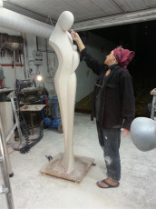 Femme à l'enfant XL plâtre original (121)