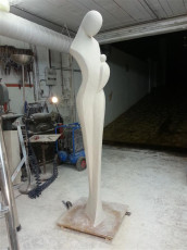 Femme à l'enfant XL plâtre original (122)