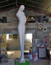 Femme à l'enfant XL plâtre original (132)