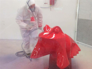 Grenouille XL à l'atelier