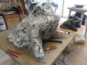 Grenouille XL plâtre original septembre 2013 (102)