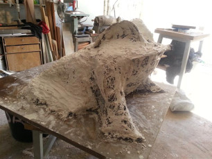 Grenouille XL plâtre original septembre 2013 (103)