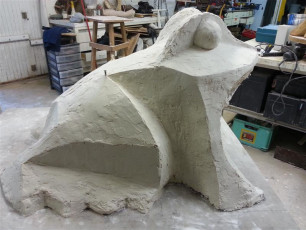 Grenouille XL plâtre original septembre 2013 (109)