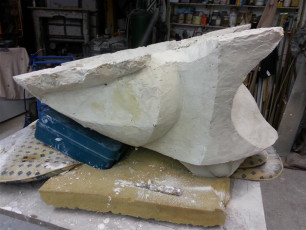 Grenouille XL plâtre original septembre 2013 (114)