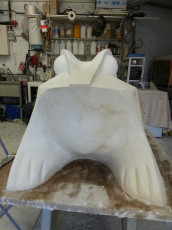 Grenouille XL plâtre original septembre 2013 (118)